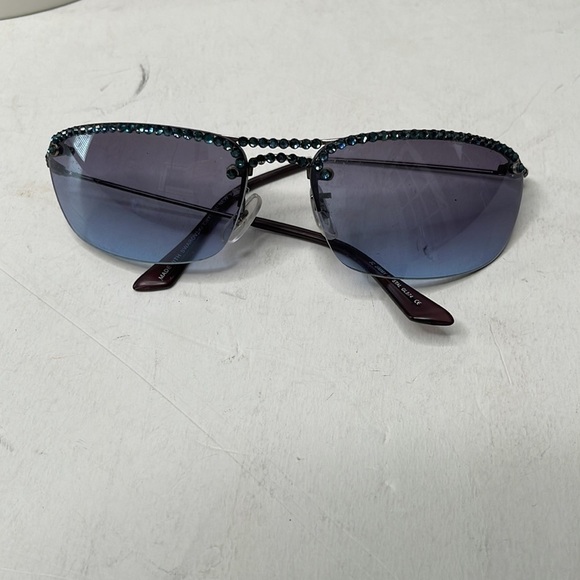 JIMMY Crystal Sunglasses Blue with Blue Swarovski Crystals - Picture 8 of 10